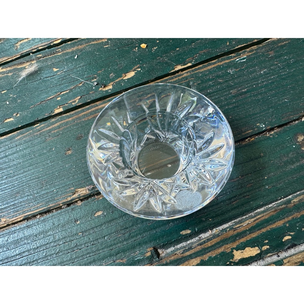 Waterford Crystal Lismore Votive Candle Holder Glass Starburst Cut 4 inch A3514